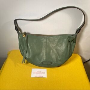 Lucky Brand Sage Green Leather Shoulder Bag